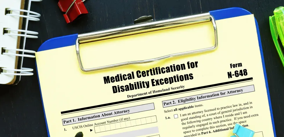 Medical documentation for the interpreter meets USCIS standards.